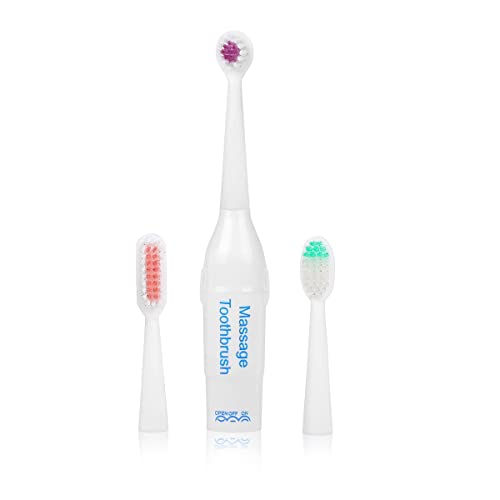 Spazzolino da denti elettrico per animali domestici, spazzolino da denti per cani, sicuro, onde acustiche, kit di strumenti per la pulizia degli animali domestici, con 3 testine