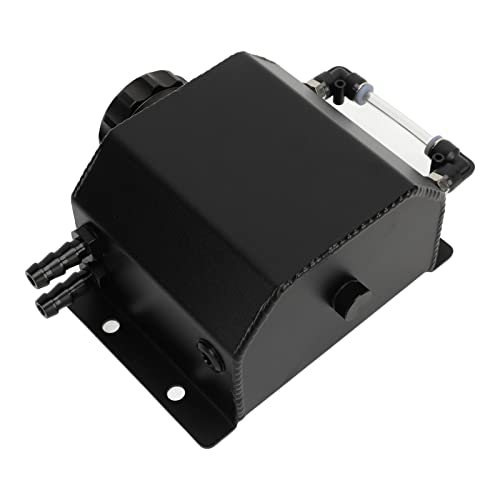 Réservoir de débordement 1L en aluminium noir pour liquide de refroidissement