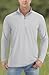TACVASEN Mens Quarter Zip Pullover Rash Guard Athletic Shirts Long Sleeve Dry Fit T-Shirts for Men Swim Shirts Outdoor Light Grey XL