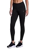 RBX Activewear Women's Fleece Lined Legging with Zipper Pockets Full Length Outdoor Legging Fleece Running Tights Jet Black