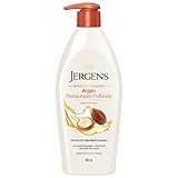 Jergens, Crema Corporal Argán Restaurador Profundo Humectante, 400 ml, con aceite de argán restaurador y vitamina E,...