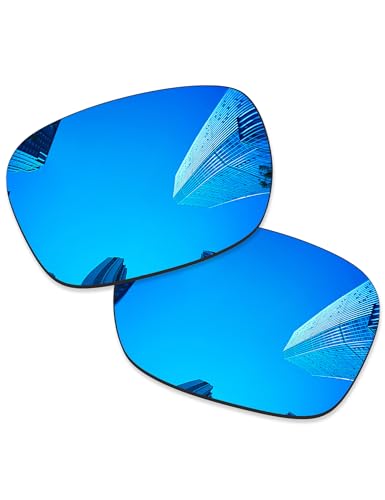 Image of 4 Pairs Ploarized Replacement Lenses for Oakley Holbrook Metal OO4123 Sunglasses - Black + Silver Titanium + Ice Blue + Fire Red