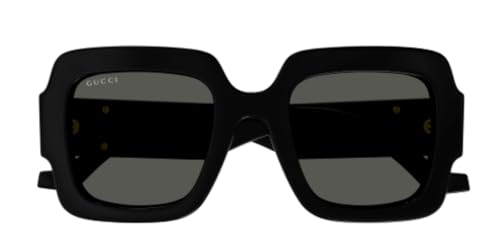 Gucci GG1547S 001 Black/Grey Oversized Square Woman's Sunglasses, 50/24/1452