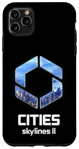 Official Cities Skylines II Game Logo City Builder White �X�}�z�P�[�X iPhone 11 Pro Max �p