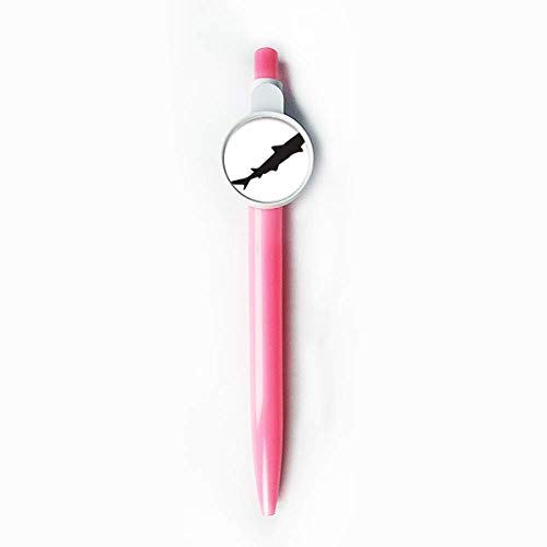 Stylo à bille rétractable requin bleu DIYthinker pour écriture fluide