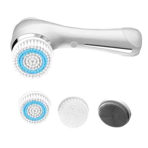 Brosse nettoyante électrique visage blanc perlé, l'éclat d'un soin supérieur