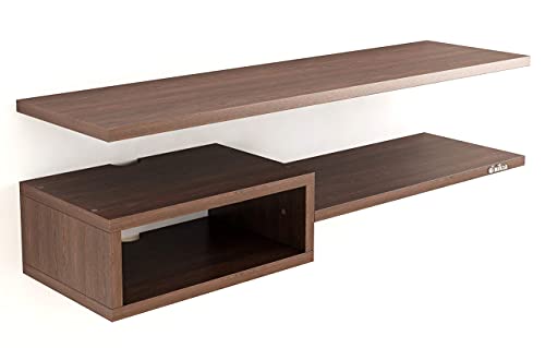 Image of Anikaa Blair Engineered Wood Wall Mount TV Unit /TV Stand /Wall Set Top Box Stand /TV Cabinet /TV Entertainment Unit (Wenge)(D.I.Y)
