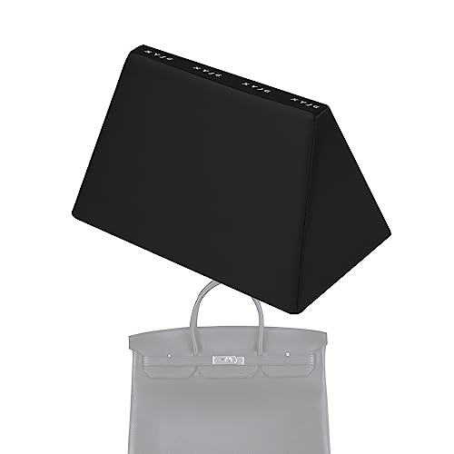 XYJG Pillow Luxury Bag Shaper Silky Smooth Insert for Handbagsfit Birkin 20/25/30/35/40 Bags, Keep Bag Shape(Brikin 35,Black)