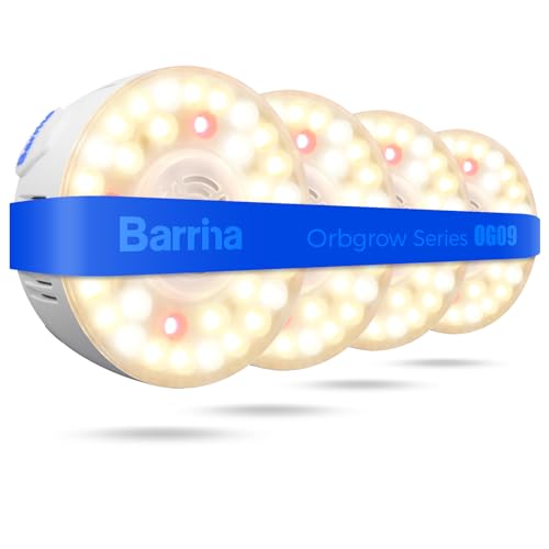Barrina Orbgrow OG09 Puck LED Grow Light, 4-Pack