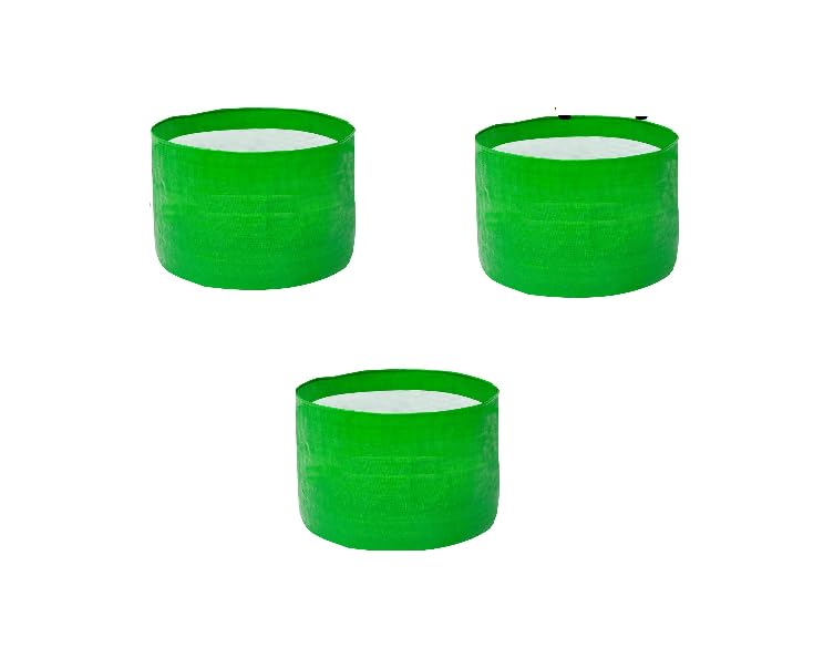 Pack of 3 HDPE 6x6 Inch Green Grow Bags with Drainage Holes - Durable Planters for Small Plants, Vegetables, Decorative Plants, and Herbs - Eco-Friendly, UV-Resistant, Ideal for Indoor & Outdoor Use (B0DDQ2S5SJ) Amazon Price History, Amazon Price Tracker