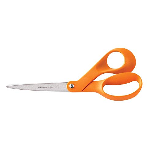12-94518697WJ The Original Orange Handled Scissors, 8 Inch