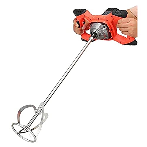 ECVV Handheld Mixer 2400W Industrial Grade Mixer 6 Gear Adjustable Speed Control Paint Cement Plaster Mortar Coating Powder Mixer