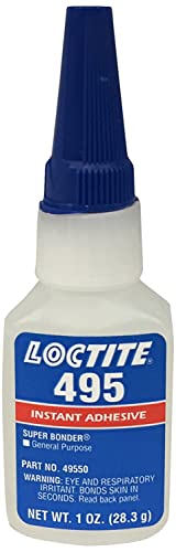 Loctite 135467 Clear 442-49550 495 Super Bonder Instant Adhesive, 1 oz Bottle