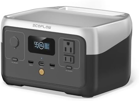 EF ECOFLOW Portable Power Station RIVER 2, 256Wh LiFePO4 Battery/...