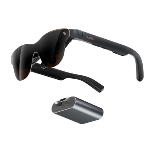 Image of RayNeo Air 3s Pro Glasses & HDMI Adapter Bundle - 201'' 1200 Nits 120Hz HueView 2.0 Video Display Glasses