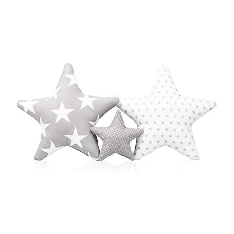 Juego de 3 cojines de estrella para habitación infantil Cover