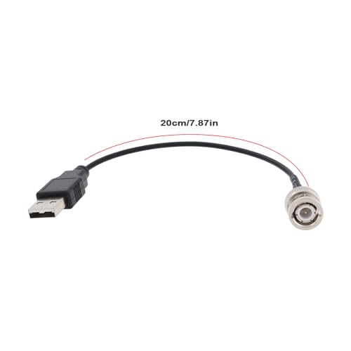Adaptador paquete 2 pcs cable RG174 BNC macho a USB 2.0 miniatura 4