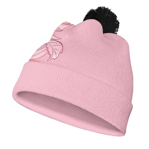 Girls Boys Winter Warm Knit Beanie Pompom Elasticity Slouchy Hat Skull Caps for Childrens2