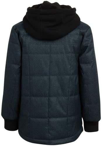 Image of URBAN REPUBLIC Boys' Winter Jacket - Insulated Quilted Wool Blend Puffer Pea Coat (4-20)