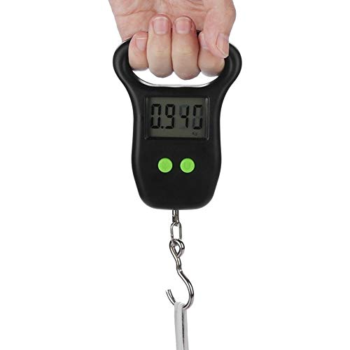 Digitale Küchenwaage, 50 kg x 10 g, für Angeln, Lebensmittel, Gepäck, Stahlhof, zum Aufhängen, LCD, hochpräzise, Messwerkzeuge, genaue Messung