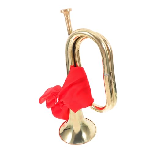 PRETYZOOM Bugle Trompeta Metálica para Principiantes Instrumento de Viento para Orquesta y Banda Escolar...