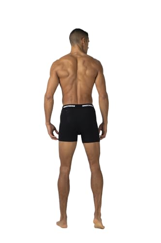 Skechers Men's Underwear Boxer Briefs 6-Pack, Contoured Pouch, Moisture Wicking, No Ride Comfort, Breathable Cotton Stretch4