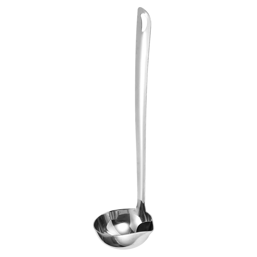 Tsophreniq Handle Oil Soup Separate Spoon Home Strainer Cooking Colander Kitchen Scoop Stainless Steel Ladles Dinner Tableware Bacon Grease Strainer Mesh