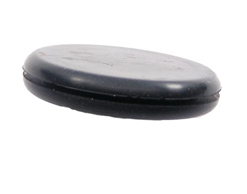 Image of Rubber Plug - Fits 1 1 /2 inch Opening in 1 /16 inch Thick Panel -Grommet Without A Hole Solid Flush Plug Seals Opening in Panels - Provides Finished Appearance on Both Sides of Panel (2 Pack)