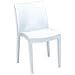 Grandsoleil Boheme Venezia Greenpol sedia impilabile, verde polimerico, bianco, 51 x 49 x 80 cm