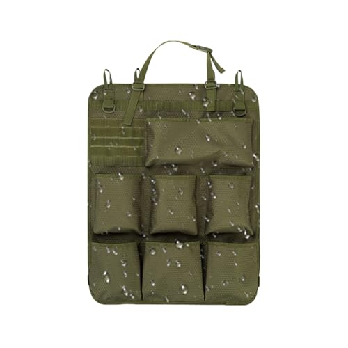 Organizador de asiento trasero de coche, caja de almacenamiento para cabina de vehículo, diseño de 8 bolsillos, Oxford 900D, antiescala, para SUV, viajes, familia, rutas largas, organización de