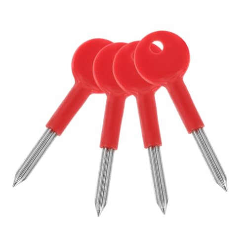 4pcs Fire Door Key Enhanced Security for Pipeline & Utility Locks -, Ergonomic, Red - Ideal for Industrial & Commercial Use