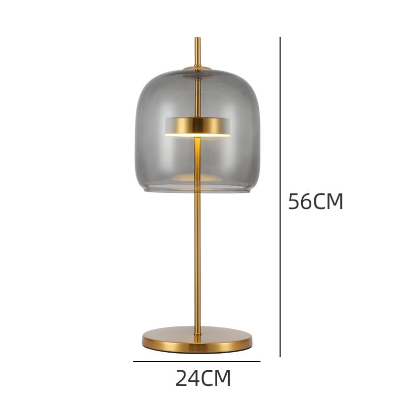 Lampe de table hôtel et salon moderne en verre texturé