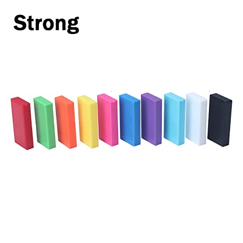 PULSBERY Kids Plastic 12 Color Dominoes Building Blocks Game Set for 3-8 Years Old Kids,Random Color,Pack of 100 - Image 7 thumbnail