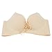 Women Push Up Drawstring Bra Comfort Wirefree Cleavage Molded Bra Sexy Contour T-Shirt Bra 32A Beige