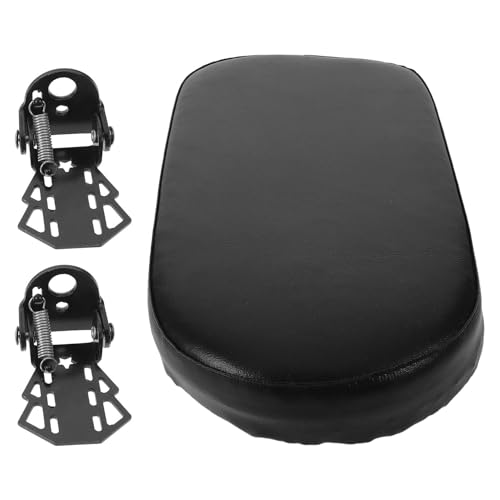 Coussin arrière de vélo noir avec repose-pieds confortable pour siège enfant