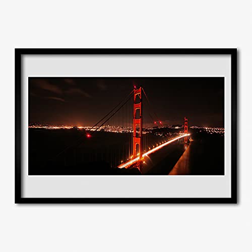Photo affiche avec cadre de pont architectural Tulup 70x50 cm pour transformer votre chambre