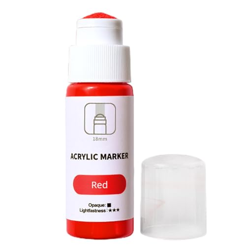 Rotuladores de graffiti, marcador acrílico a base de agua, punta de 18 mm, impermeable, suministros de graffiti permanentes de 60 ml para etiquetar, dibujar, pintar sobre metal, vidrio, papel, madera