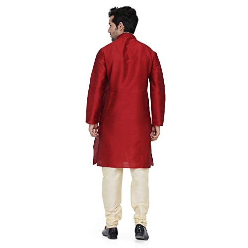 Image of Royal Kurta Mens Silk Blend Long Kurta (Only Kurta)