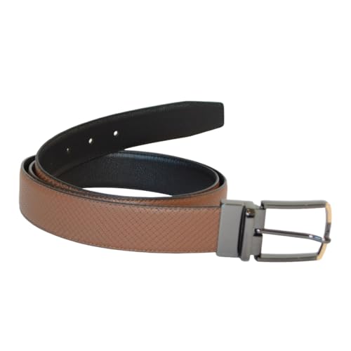 Premium Genuine Leather Belt, 2 for 1 Reversible, Trim to Fit