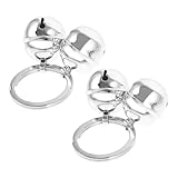 JOINPAYA 2 Pcs Pet Collar Bells Metal Charms with Clear Tone Pendant Accessories for Cats and Dogs, Decorative Hanging Bells for Tracking and Training, Suitable for Pet Collars