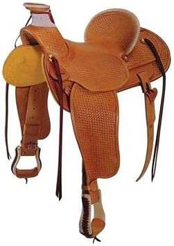 Horse Saddles Wade Tree A Fork Work Ranch Roping Roper Handmade Premium Leather Western Equestrian Trail Tack Saddle for Horse Riding Size 10-18 inches Seat Available WOR334