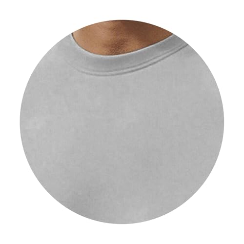 Men's Fleece Crewneck Sweatshirt Loose fit Long Sleeve Basic Pullover Tops Athletic Shirts3