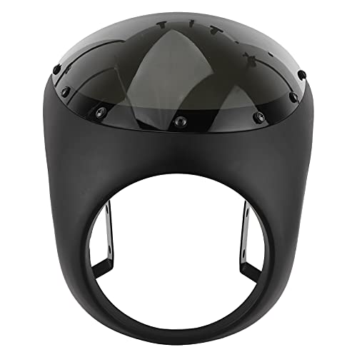 Carénage de phare de moto 7 pouces universel pour phare rond noir mat