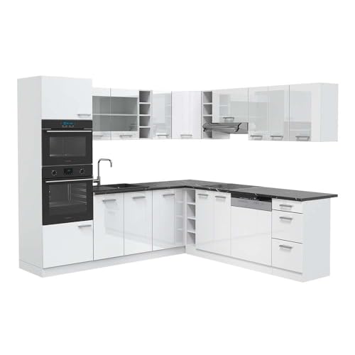 MATERIALE: La cucina componibile L è composta da un truciolato di 16 mm di facile manutenzione, con rivestimento in resina melaminica.