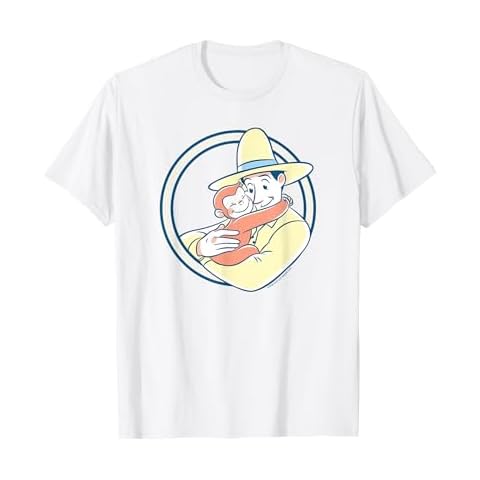 Curious George The Man with the Yellow Hat Hug T-Shirt Cover