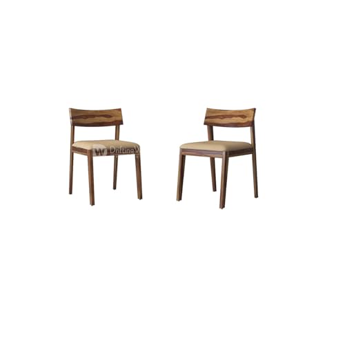 Image of DRIFTINGWOOD Wooden Liana Gordon Dining Table 4 Seater | Dinning Room Table with 4 Chairs | Sheesham Wood, Natural Finish