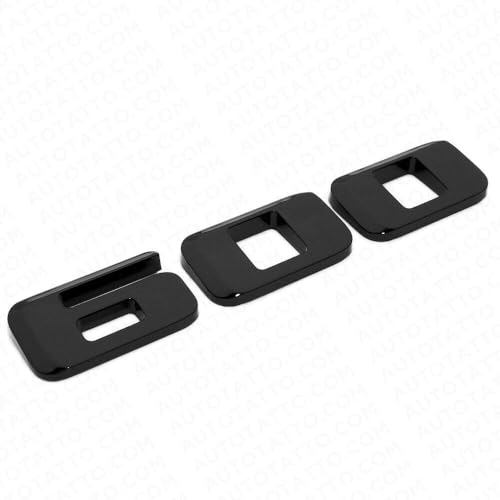 Image of 1Pcs Escalade 600 Rear Liftgate Nameplate Emblem 3D Badge Compatible with Escalade (Glossy Black)