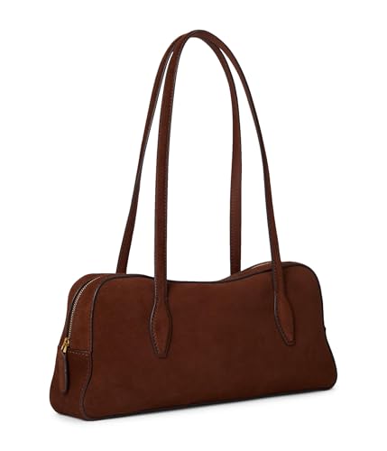 Madewell Suede E/W Satchel Shoulder Bag, Soft Mahogany2