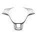 Jejhmy Cubierta del Volante del Coche ABS decoración Pegatina para Volkswagen VW Golf 7 GTI MK7 Polo 2014 2015 Jetta MK6 2015 Plata