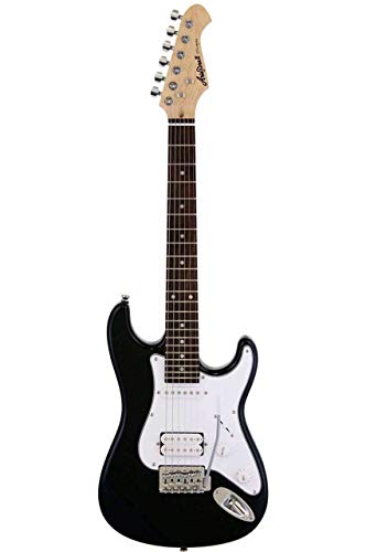 Aria stgmbk guitarra eléctrica, Negro